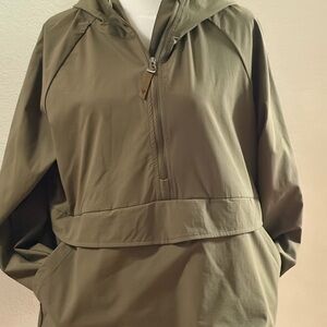 Olive Green Women's Hooded Jacket